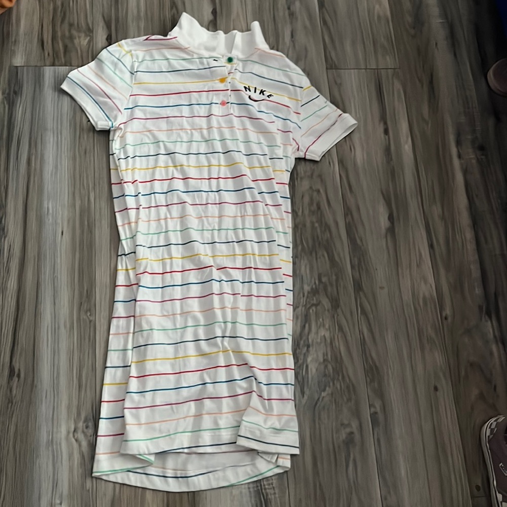 striped colorful nike dress,very comfortable,size XL in kids,long dress